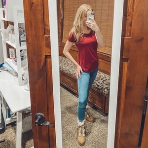 Basic Maroon Tee